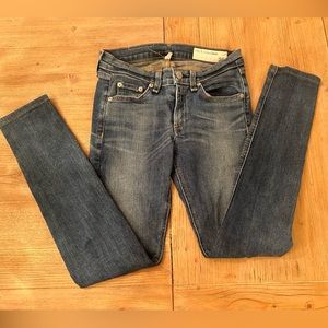 Rag and Bone, stretchy, skinny jeans, size 25, mid rise denim, classic denim